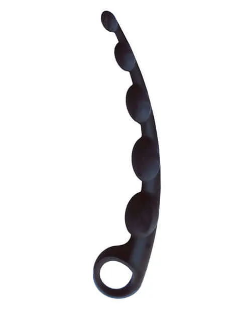Anal Icon Brands Icon Brands Silicone Anal Beads Black