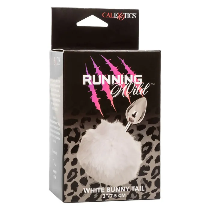 Running Wild White Bunny Tail Butt Plug Playful and Sophisticated Sensual Adventure California Exotic Novelties Anal