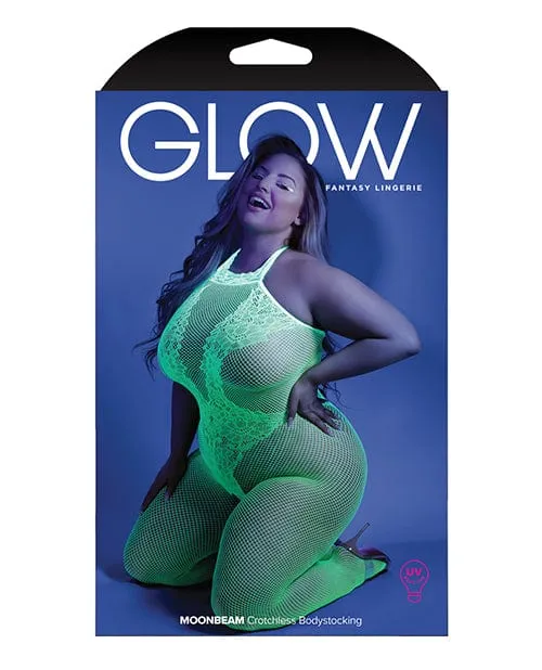 Glow Black Light Crotchless Bodystocking Neon Green One Size Fits Most Plus Size Fantasy Lingerie Teddies And Bodies Glow Black Light Crotchless Bodystocking Neon Green One Size Fits Most Plus Size Fantasy Lingerie Teddies And Bodies