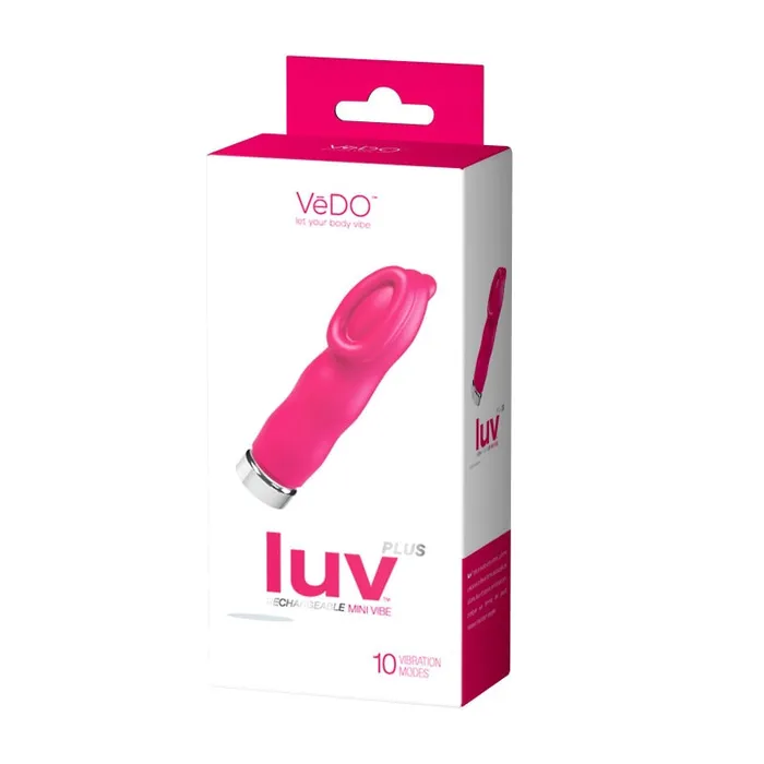 VeDO Vibrators Luv Plus Rechargeable Mini Vibe Hot in Bed Pink VeDO Vibrators Luv Plus Rechargeable Mini Vibe Hot in Bed Pink
