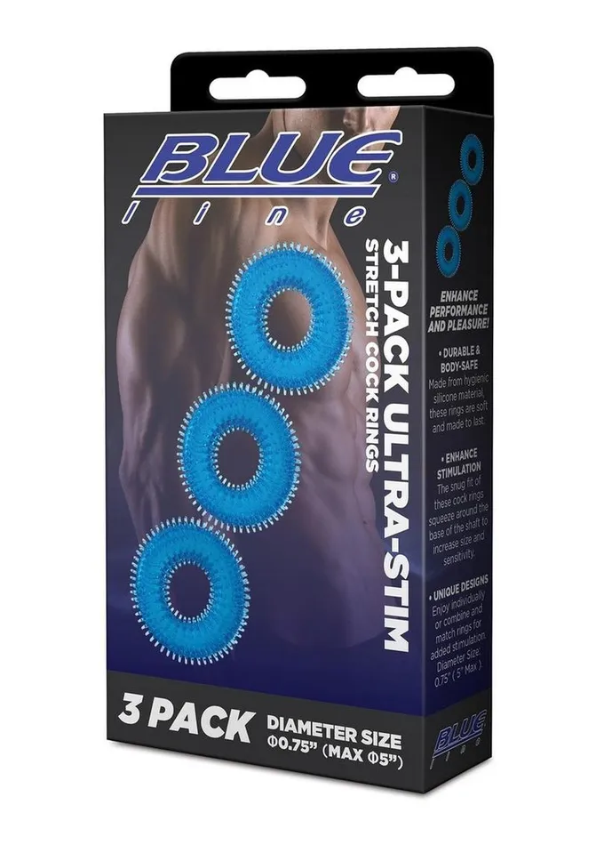 Dildos Blue Line CandB Gear Blue Line UltraSlim Stretch Cock Rings Dildos Blue Line CandB Gear Blue Line UltraSlim Stretch Cock Rings