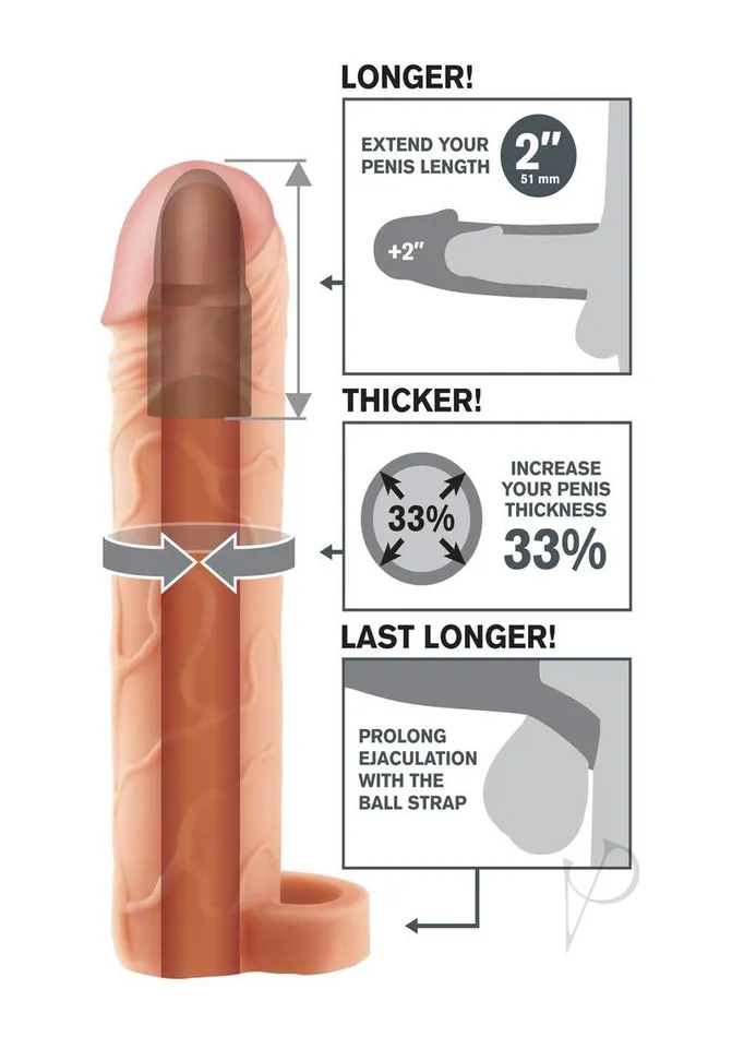 Dildos Fantasy XTensions Fx Perfect 2 Xten Ballstrap Flesh Dildos Fantasy XTensions Fx Perfect 2 Xten Ballstrap Flesh