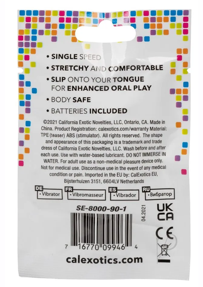 Fun Packs Vibrators Foil Pk Vibrate Tongue Teaser Pink Fun Packs Vibrators Foil Pk Vibrate Tongue Teaser Pink