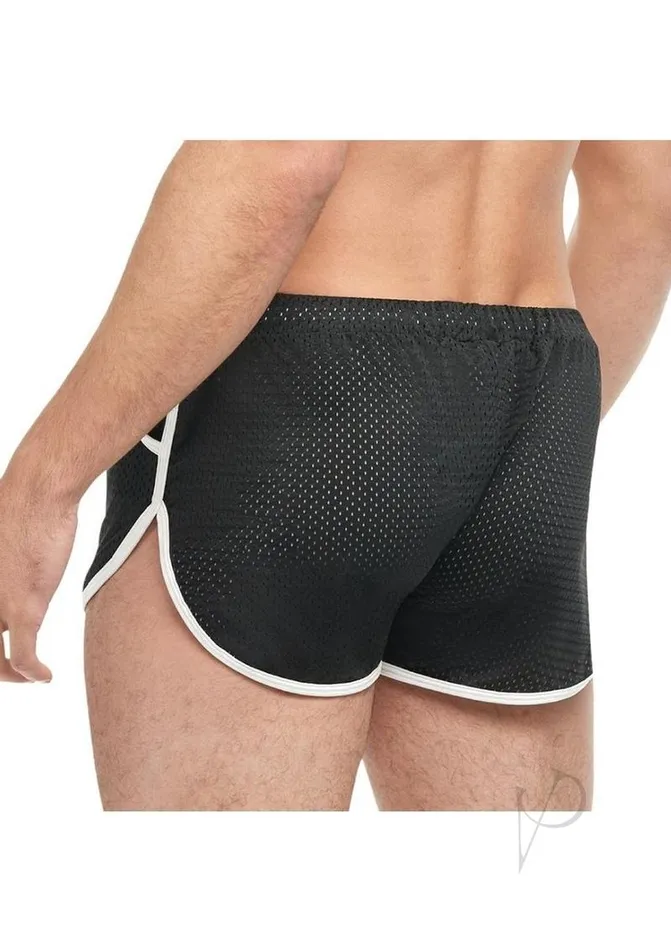Goal Line Vibrators Goal Line Side Split Mesh Short Sm Blk